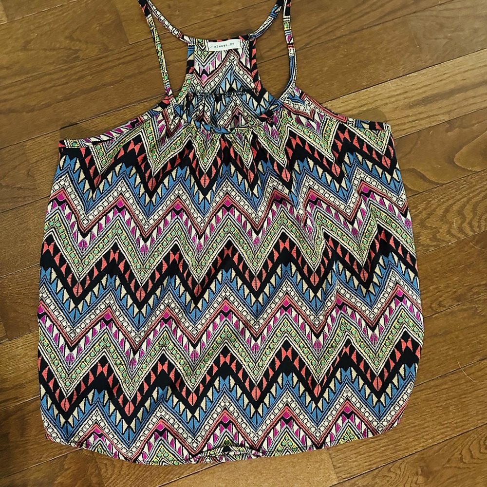 Always Me medium abstract racerback top